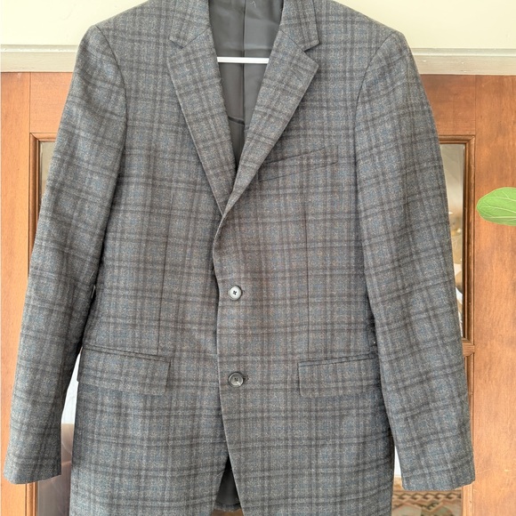 Theory Other - Theory Charcoal Checkered Blazer